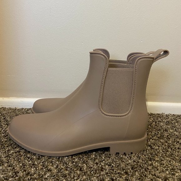 a new day Shoes - Women's Chelsea Rain Boots - A New Day Taupe Size 11